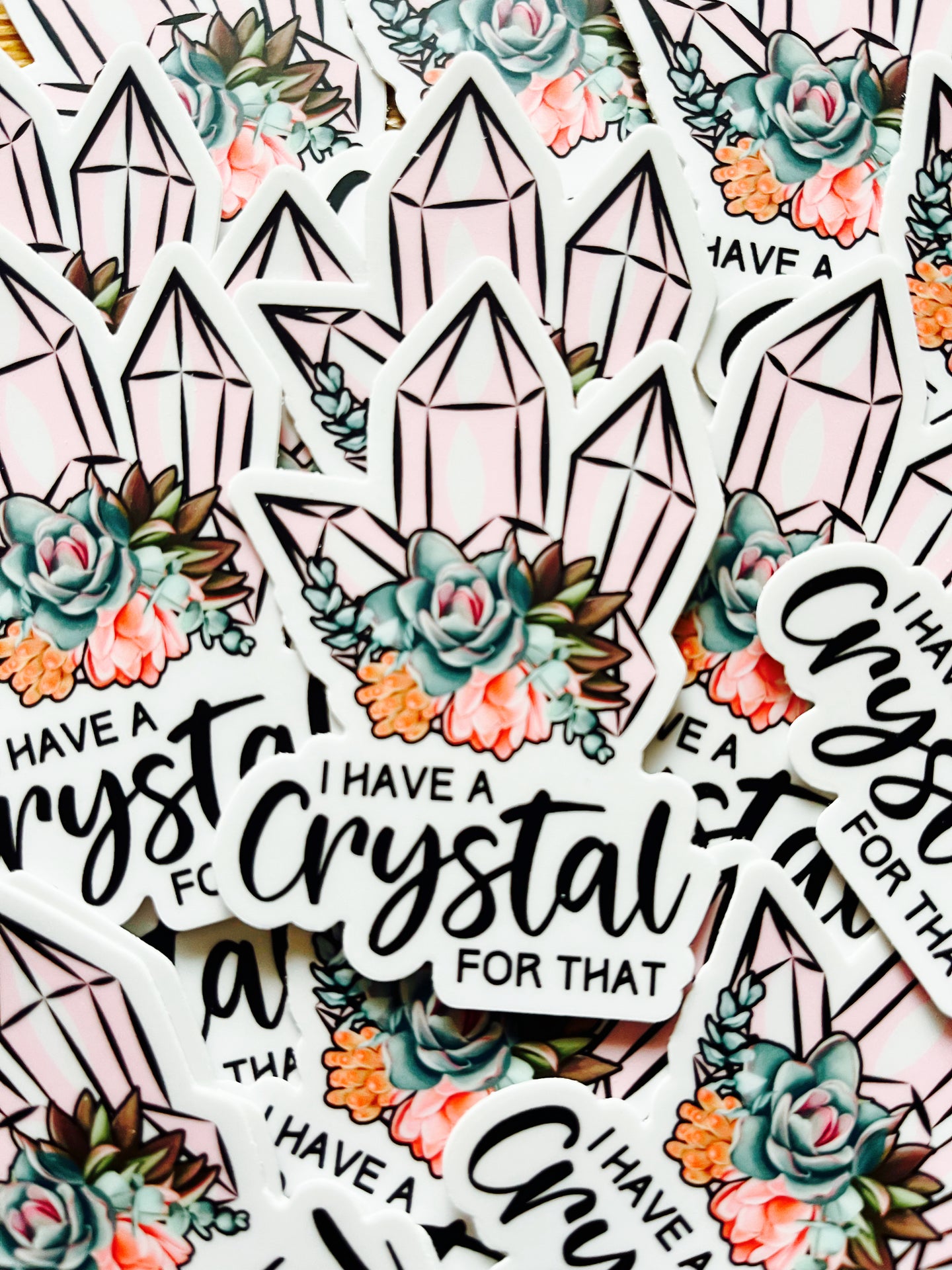 Crystal Affirmation Sticker-Affirmations That Stick CA